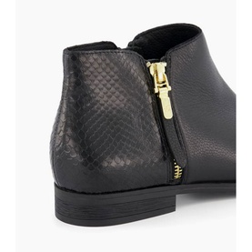 Pandie Zip Detail Ankle Boots