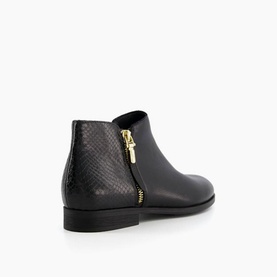 Pandie Zip Detail Ankle Boots