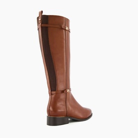 Tap Double Buckle Knee High Riding Boots