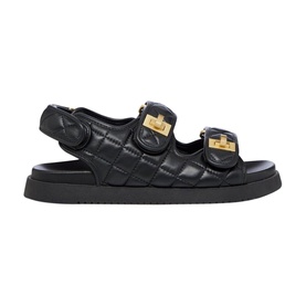 Lockstockk Quilted Turn Lock Sandals