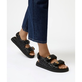 Lockstockk Quilted Turn Lock Sandals