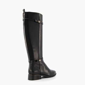 Tap Double Buckle Knee High Riding Boots