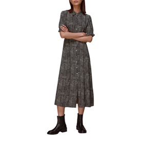 Peri Spotted Check Shirt Dress