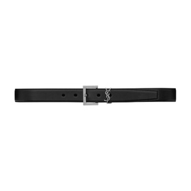 Monogram Square Buckle Leather Belt