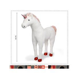Standing 65" Plush Unicorn