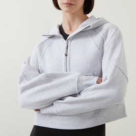 Scuba Oversized Half-Zip Hoodie