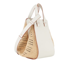 Hammock Leather & Raffia Small Shoulder Bag