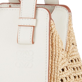 Hammock Leather & Raffia Small Shoulder Bag