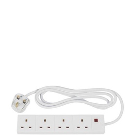 4 Way 2 Metre Extension Lead