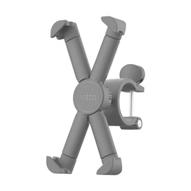 Segway Ninebot Phone Holder in black, adjustable clamp-style mount with articulated arms and handlebar attachment