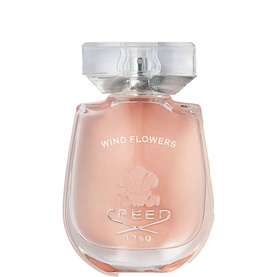 CREED Wind Flower Eau de Parfum 75ml, blush-pink faceted glass bottle with silver cap and embossed brand crest