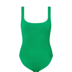 Square Neck Crinkle Swimsuit