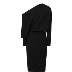 reiss jenna ruched sleeve knit bodycon dress Reiss Jenna Ruched Sleeve Knit Bodycon Dress In Camel