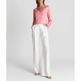 Selena V Neck Jersey Top