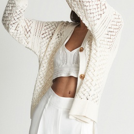 Laila Cable Knit Cardigan