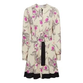 Zoe Orchid Print Mini Dress