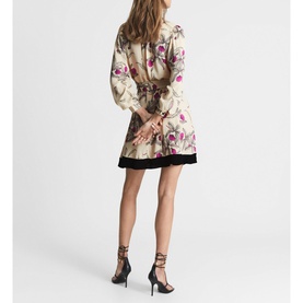 Zoe Orchid Print Mini Dress