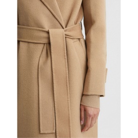 Agnes Belted Blindseam Wool Coat
