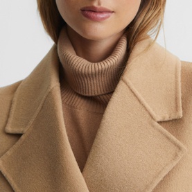 Agnes Belted Blindseam Wool Coat
