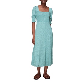 Ditsy Floral Shirred Dress