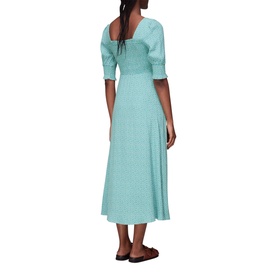 Ditsy Floral Shirred Dress