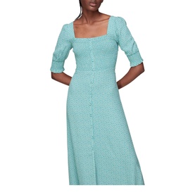 Ditsy Floral Shirred Dress