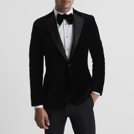 Ace Single Breasted Velvet Blazer