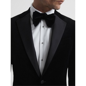 Ace Single Breasted Velvet Blazer