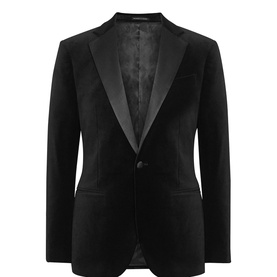 Ace Single Breasted Velvet Blazer