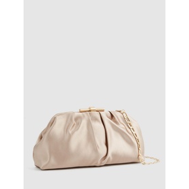 Adaline Satin Clutch Bag