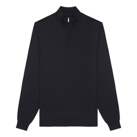 Blackhall Merino Wool Zip Neck Sweater