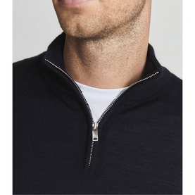 Blackhall Merino Wool Zip Neck Sweater