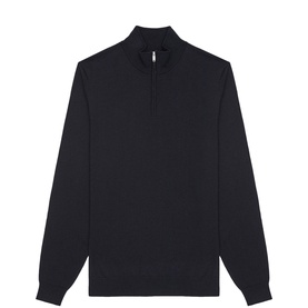 Blackhall Merino Wool Zip Neck Sweater