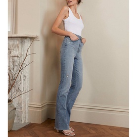 Nashville High Rise Split Flare Jeans