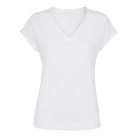 Willa V Neck Cap Sleeve T-Shirt