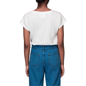 Willa V Neck Cap Sleeve T-Shirt