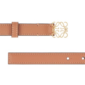 Anagram Logo Leather Belt