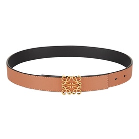 Reversible Leather Logo Belt