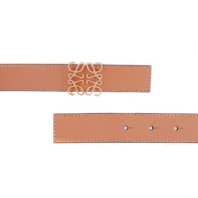Reversible Leather Logo Belt