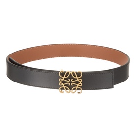 Reversible Leather Logo Belt