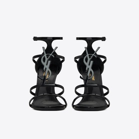 Cassandra 100 YSL Monogram Heeled Sandals