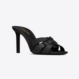 Tribute 85 Leather Heeled Mules