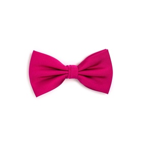 Tresanti Ribbed Woven Bow Tie in fuchsia, adjustable pre-tied style with textured woven fabric finish