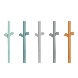 Peekaboo Silicone Straw Set