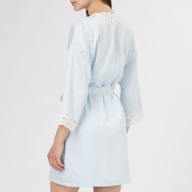 Satin Lace Robe