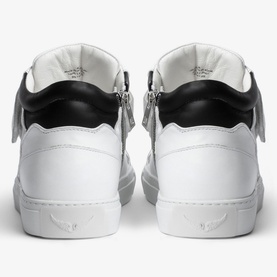 ZV1747 Mid-Top Smooth Leather Sneakers