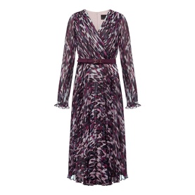 Eloise Animal Print Pleated Dress
