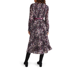 Eloise Animal Print Pleated Dress