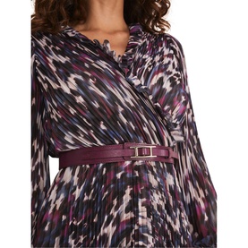Eloise Animal Print Pleated Dress