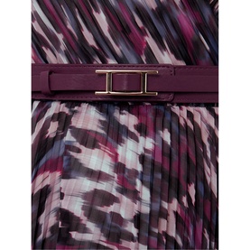Eloise Animal Print Pleated Dress
